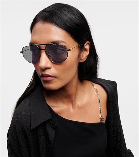 givenchy oversized aviator style sunglasses|Givenchy GVSPEED 57mm Aviator Sunglasses .